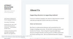 Desktop Screenshot of literacyeducationservices.com