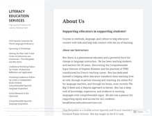 Tablet Screenshot of literacyeducationservices.com